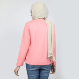 Women's Full Sleeves Printed T-Shirt - Pink, Women T-Shirts & Tops, Chase Value, Chase Value