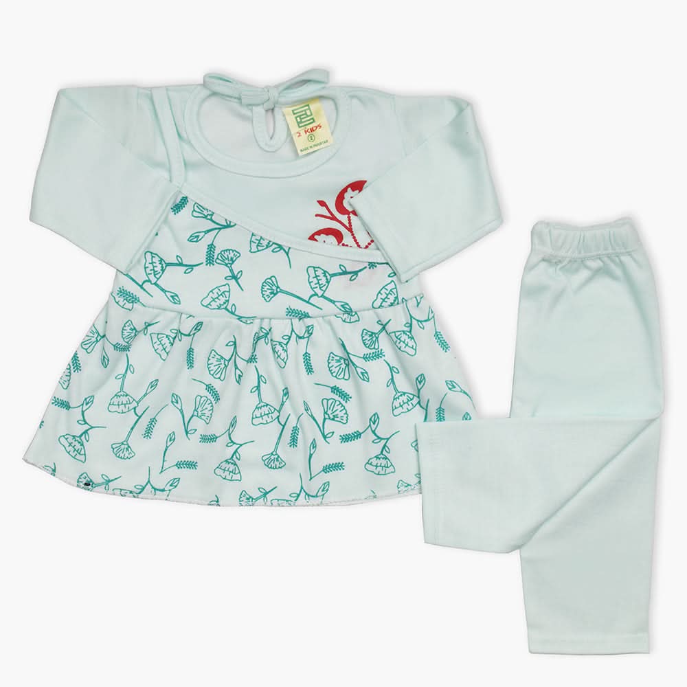 Newborn Girls Suit - Light Green, Newborn Girls Winterwear, Chase Value, Chase Value