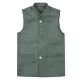 Boys Plain Waist Coat - Green, Boys Waistcoats, Chase Value, Chase Value