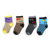Girls 4Pcs Socks - Multi Color, Boys Socks, Chase Value, Chase Value