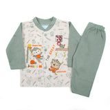 Newborn Boys Full Sleeves Suit - Olive, Newborn Boys Sets & Suits, Chase Value, Chase Value