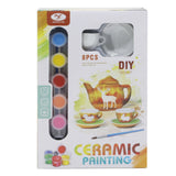 Ceramic Dreamy Tea Set - Multi Color, Coloring Tools, Chase Value, Chase Value