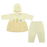 Newborn Girls Full Sleeves Suit - Yellow, Newborn Girls Sets & Suits, Chase Value, Chase Value