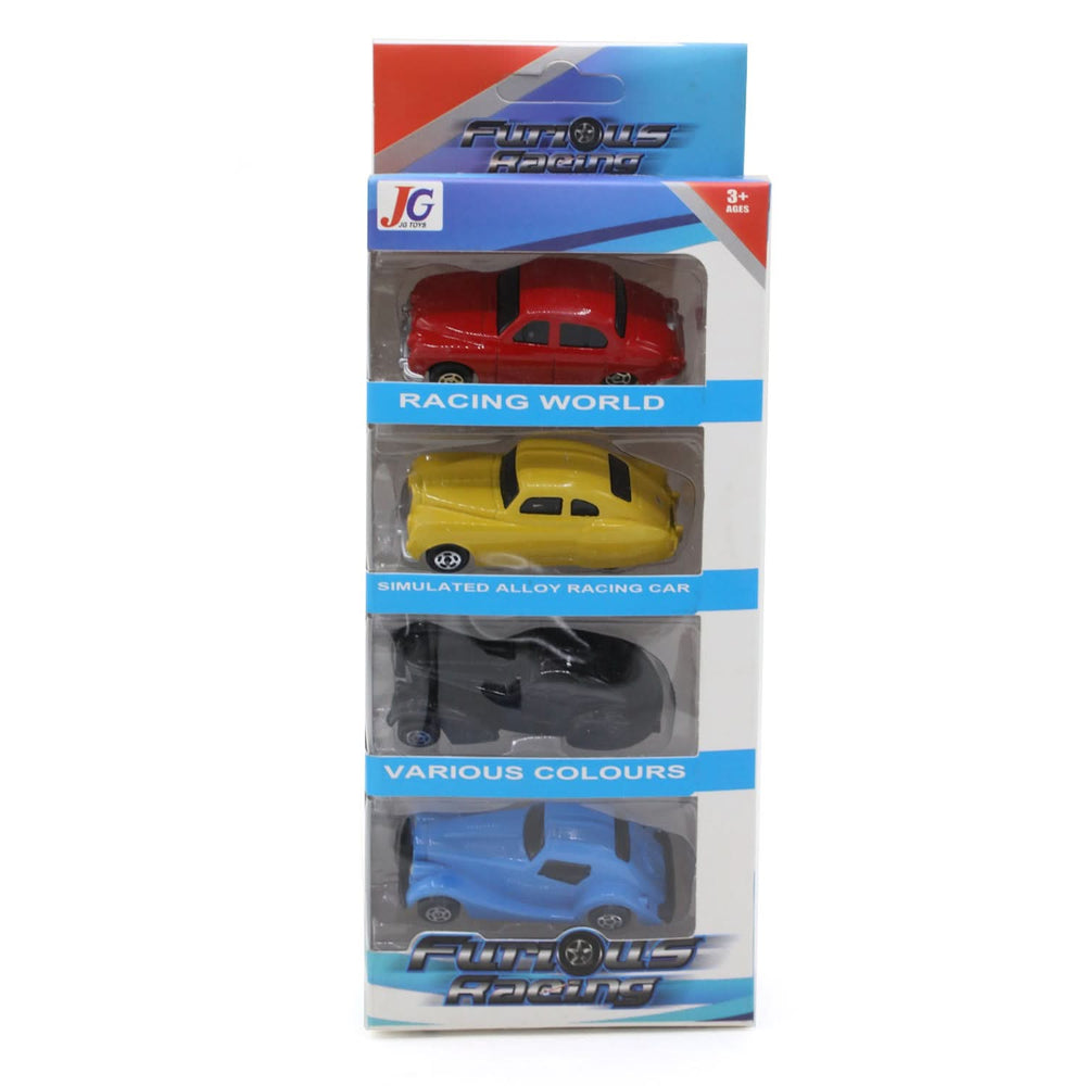 Pack of 4 Cars Set Die Cast Metal - Multi Color, Die-cast Model Car, Chase Value, Chase Value