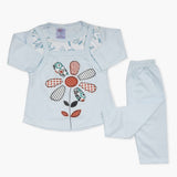 Newborn Girls Full Sleeves Suit - Light Blue, Newborn Girls Winterwear, Chase Value, Chase Value