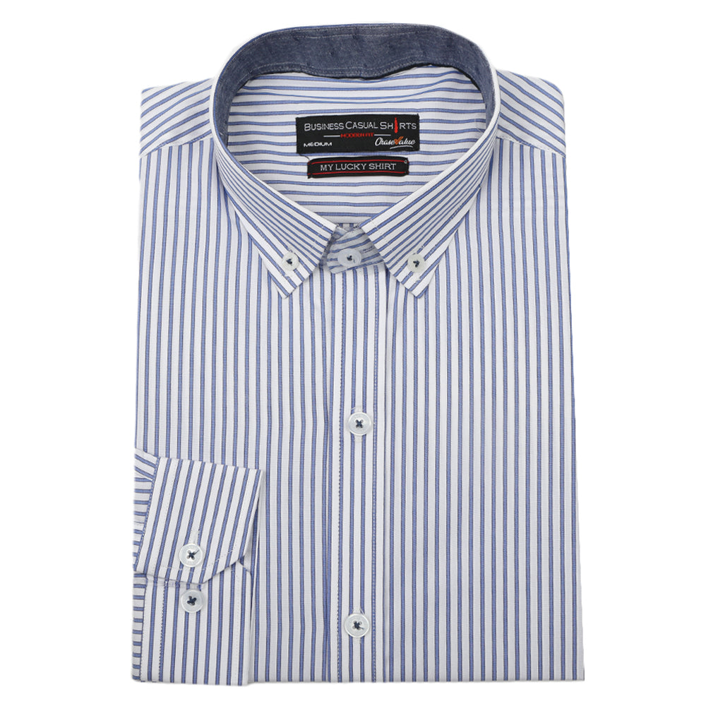 Men's Business Casual Shirt - Blue, Men's Shirts, Chase Value, Chase Value