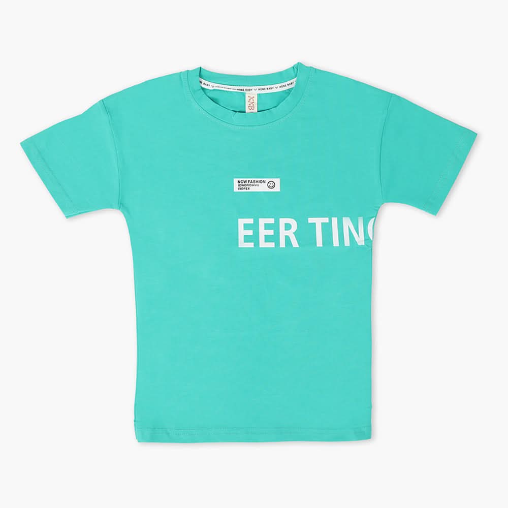 Boys Half Sleeves T-Shirt - Green, Boys T-Shirts, Chase Value, Chase Value