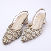 Eminent Women's Heel Banto Sandal - Golden, Women Heels, Eminent, Chase Value