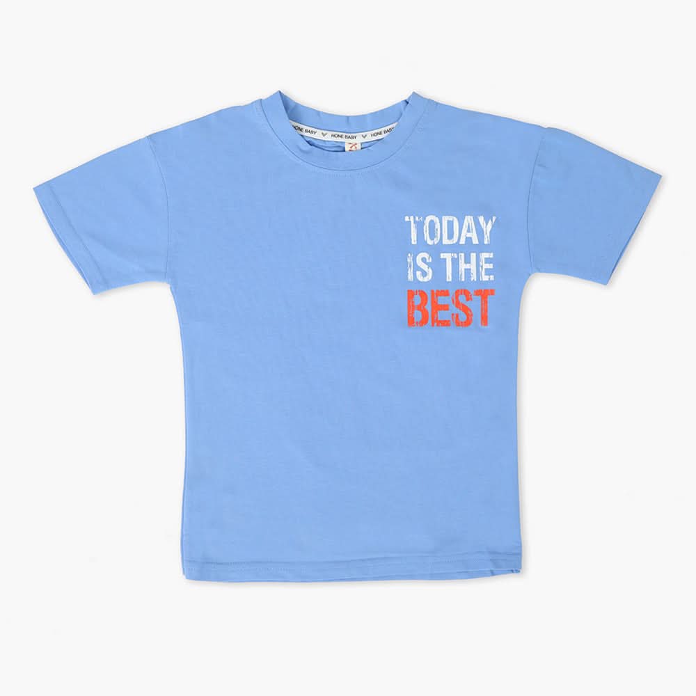 Boys Half Sleeves T-Shirt - Blue, Boys T-Shirts, Chase Value, Chase Value