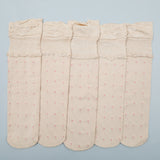 Women's 5Pc Dot Socks - Skin, Women Socks Stocking & Gloves, Chase Value, Chase Value