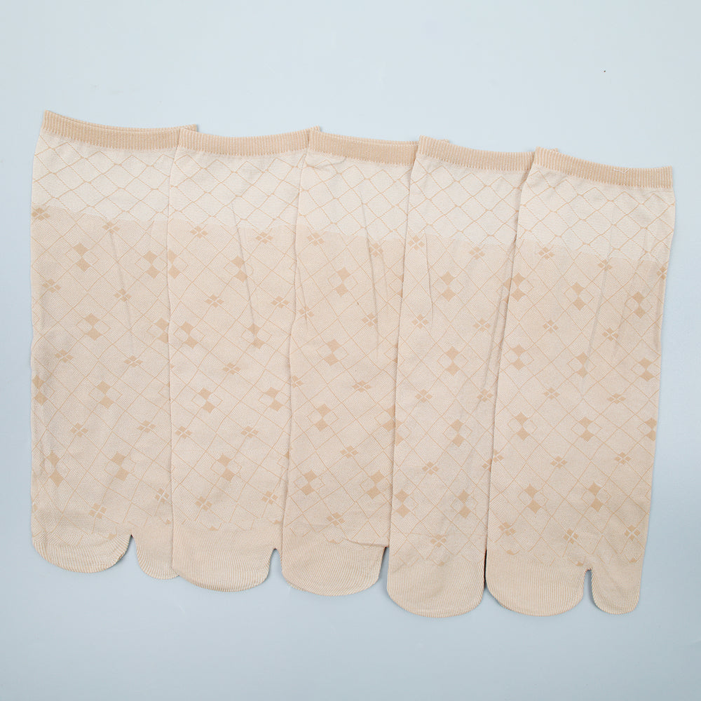 Women's 5Pc Socks - Skin, Women Socks Stocking & Gloves, Chase Value, Chase Value