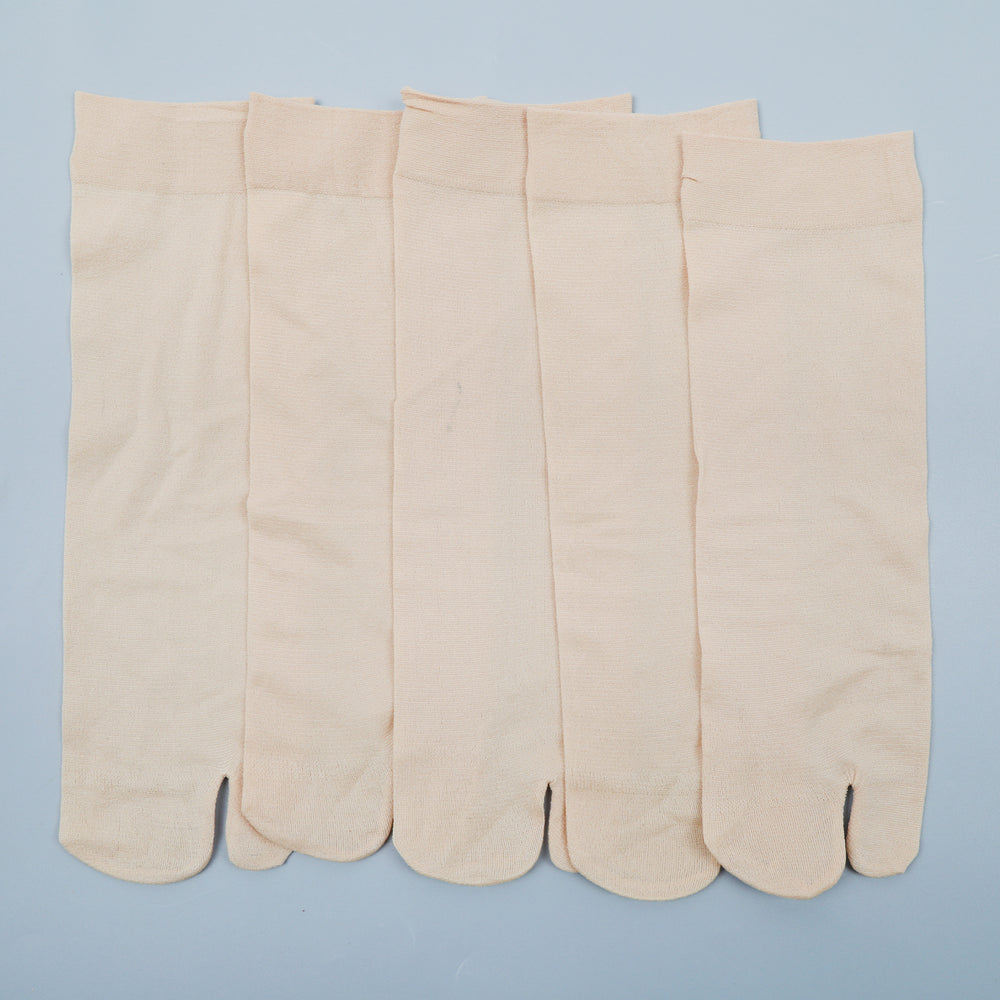Women's 5Pc Toe Socks - Skin, Women Socks Stocking & Gloves, Chase Value, Chase Value
