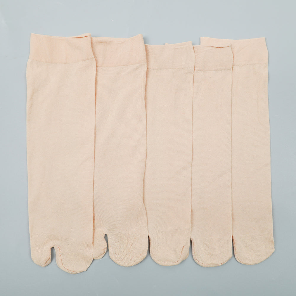 Women's 5Pc Toe Socks - Skin, Women Socks Stocking & Gloves, Chase Value, Chase Value