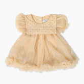 Newborn Girls Frock - Light Brown, Newborn Girls Frocks, Chase Value, Chase Value