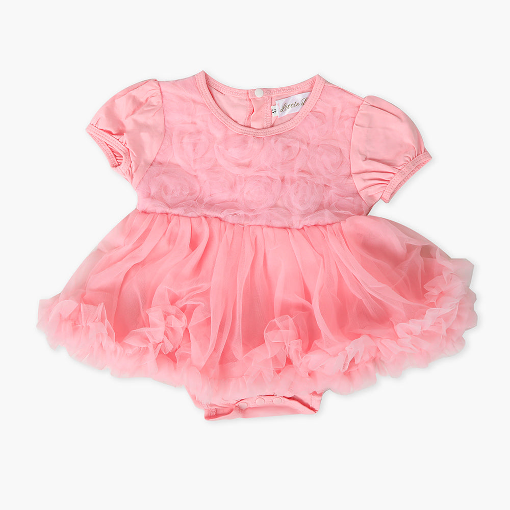 Newborn Girls Frock - Pink, Newborn Girls Frocks, Chase Value, Chase Value