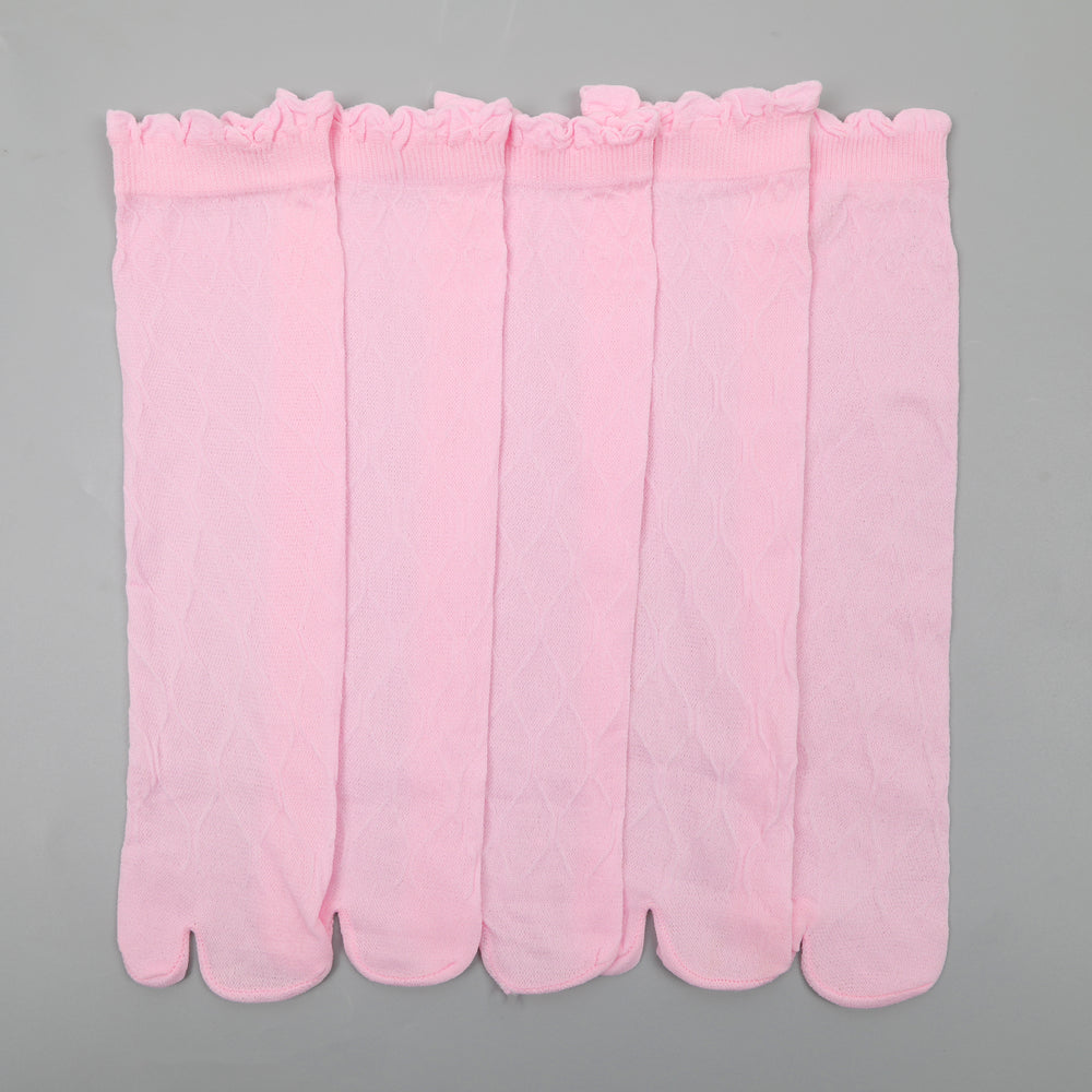 Women's 5Pc Socks - Pink, Women Socks Stocking & Gloves, Chase Value, Chase Value