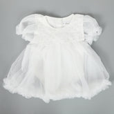 Newborn Girls Frock - White, Newborn Girls Frocks, Chase Value, Chase Value