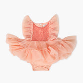 Newborn Girls Frock - Peach, Newborn Girls Frocks, Chase Value, Chase Value