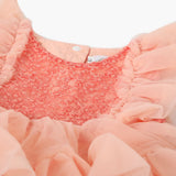 Newborn Girls Frock - Peach, Newborn Girls Frocks, Chase Value, Chase Value