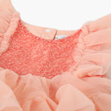 Newborn Girls Frock - Peach, Newborn Girls Frocks, Chase Value, Chase Value