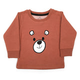 Eminent Newborn Boys Full Sleeves SweatShirt - Brown, Newborn Boys Shirts & T-Shirts, Eminent, Chase Value