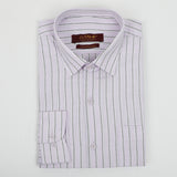 Men's Stamp Formal Stripe Shirt - Light Purple, Men's Shirts, Chase Value, Chase Value