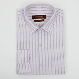 Men's Stamp Formal Stripe Shirt - Light Purple, Men's Shirts, Chase Value, Chase Value