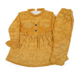 Girl Full Sleeves Tight Suit - Mustard, Girls Suits, Chase Value, Chase Value