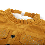 Girl Full Sleeves Tight Suit - Mustard, Girls Suits, Chase Value, Chase Value
