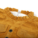 Girl Full Sleeves Tight Suit - Mustard, Girls Suits, Chase Value, Chase Value