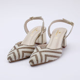 Eminent Women's Heel Banto Sandal - Golden, Women Heels, Eminent, Chase Value