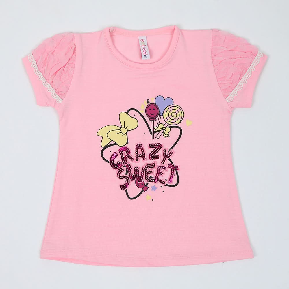 Girls Western Top - Baby Pink, Girls Tops, Chase Value, Chase Value