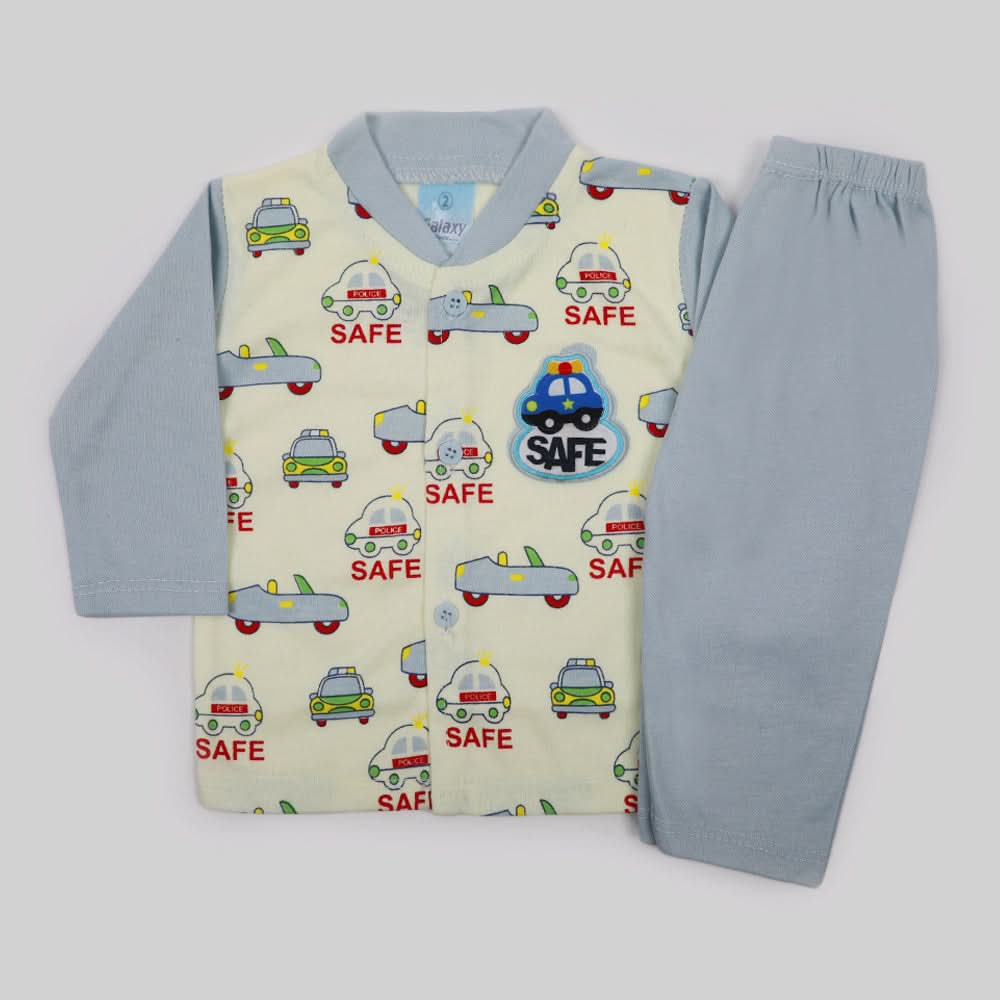 Newborn Boys Full Sleeves Suit - Light Blue, Newborn Boys Sets & Suits, Chase Value, Chase Value