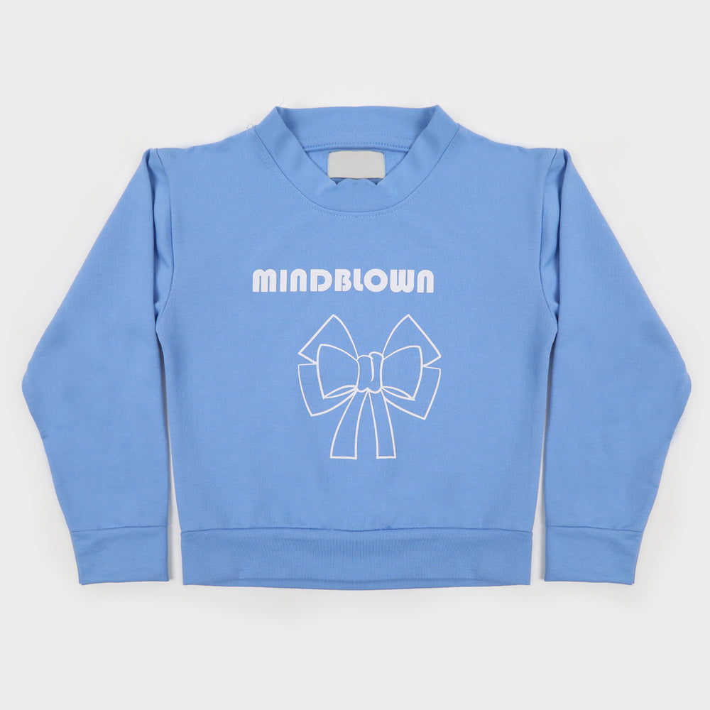 Eminent Girls Full Sleeves SweatShirt - Teal Blue, Girls Hoodies & Sweat Shirts, Eminent, Chase Value