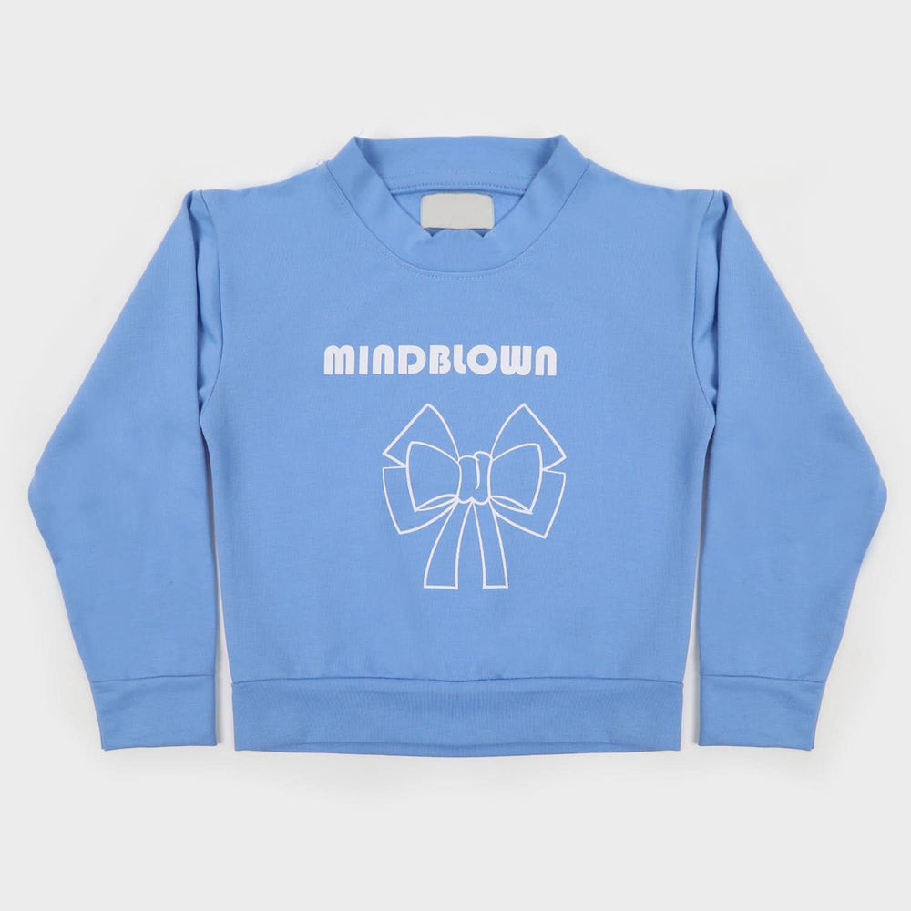 Eminent Girls Full Sleeves SweatShirt - Teal Blue, Girls Hoodies & Sweat Shirts, Eminent, Chase Value