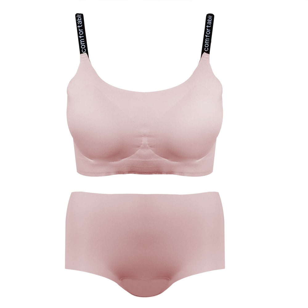 Women's Sport Bra Set - Pink, Women Bra & Panty Sets, Chase Value, Chase Value
