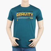 Men's Round Neck Half Sleeves Printed T-Shirt - Sea Green, Men's T-Shirts & Polos, Chase Value, Chase Value