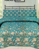 Valuables Printed King Bed Sheet Set - 90 x 95 Inch