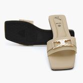 Valuable Open-Toe Slipper - Fawn, Women Slippers, Chase Value, Chase Value