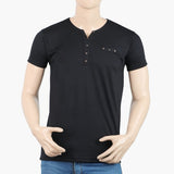 Men's Half Sleeves T-Shirt - Black, Men's T-Shirts & Polos, Chase Value, Chase Value