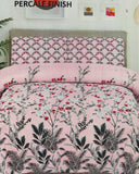 Valuables Printed King Bed Sheet Set - 90 x 95 Inch