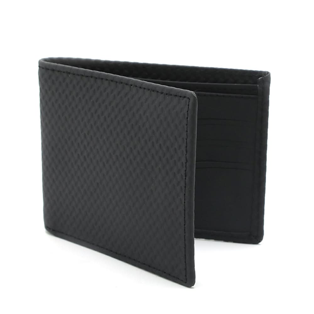 Men's Milled Leather D-size Wallet - Black, Men's Wallets, Chase Value, Chase Value