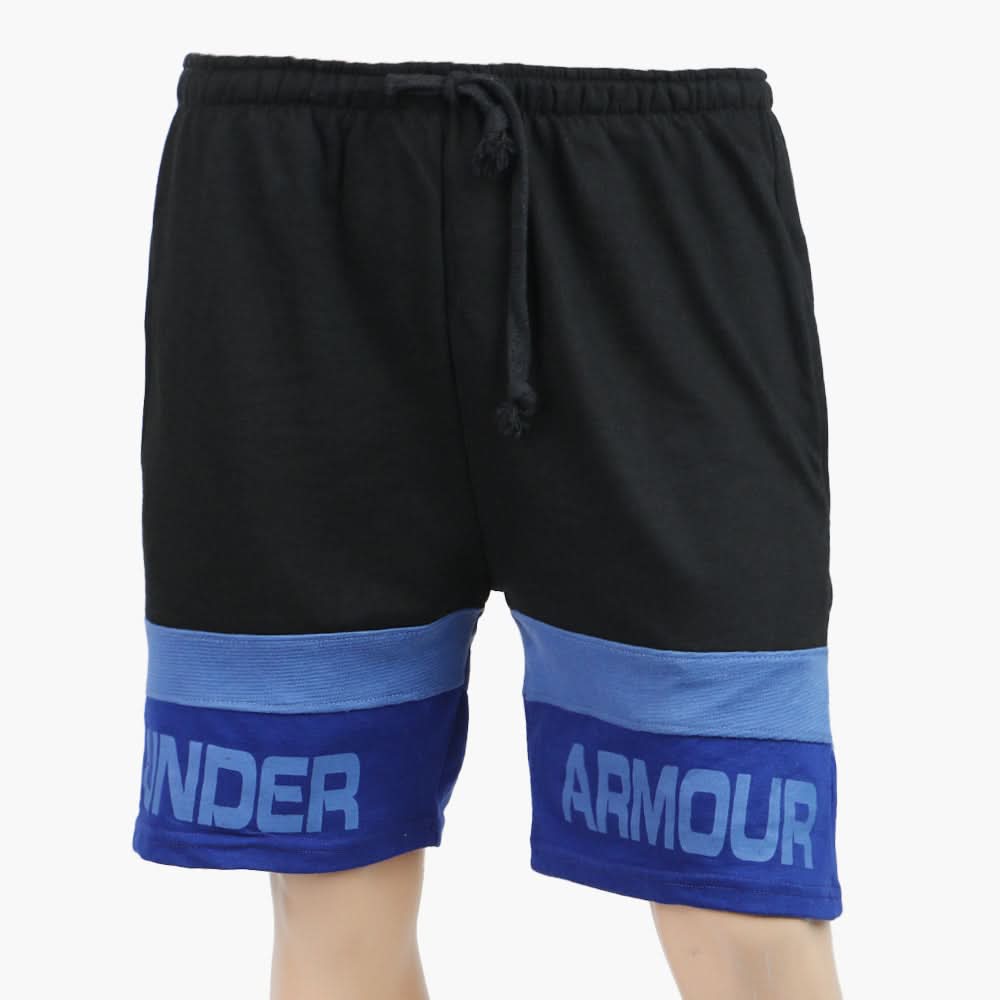 Men's Terry Short - Black & Blue, Men's Shorts, Chase Value, Chase Value