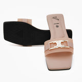 Valuable Open-Toe Slipper - Peach, Women Slippers, Chase Value, Chase Value