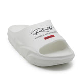 Slip-on open toe Slider - White, Men's Slippers, Chase Value, Chase Value