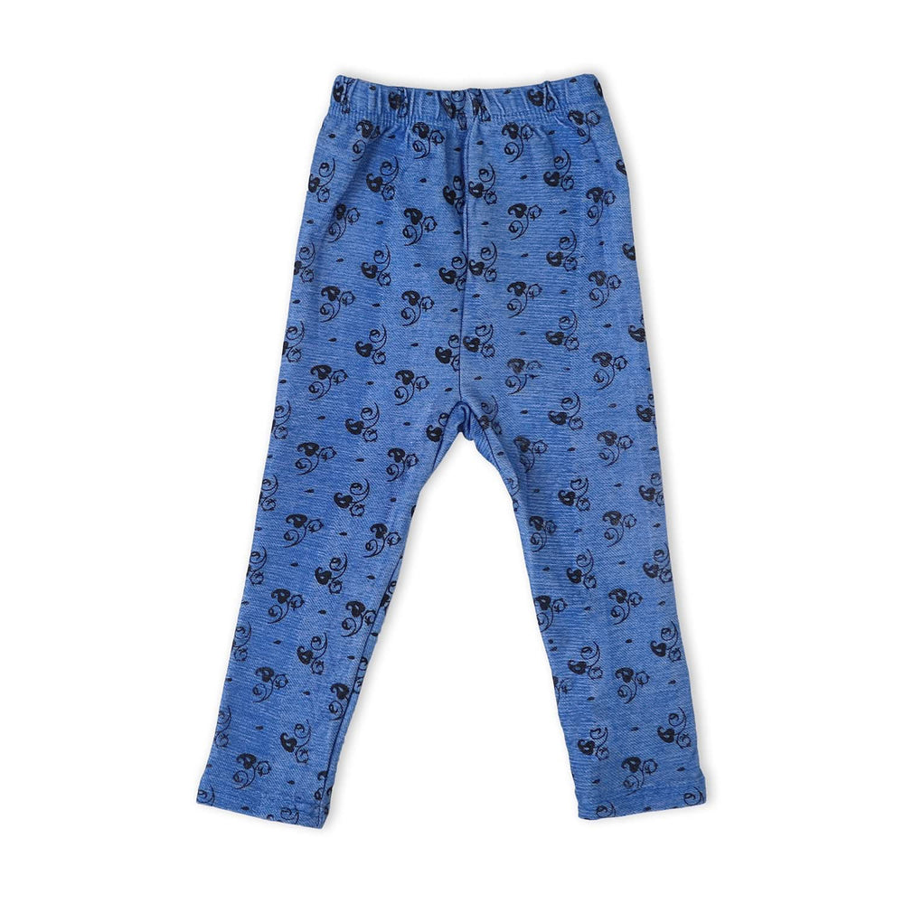 Girls Denim Tight - Blue, Girls Tights Leggings & Pajama, Chase Value, Chase Value