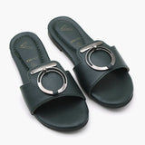 Girls Slipper - Green, Girls Slippers, Chase Value, Chase Value