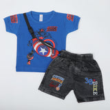 Newborn Boys Half Sleeves Suit - Royal Blue, Newborn Boys Sets & Suits, Chase Value, Chase Value