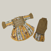 Girls Embroidered Shalwar Suit - Yellow, Girls Shalwar Kameez, Chase Value, Chase Value