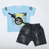 Newborn Boys Half Sleeves Suit - Blue, Newborn Boys Sets & Suits, Chase Value, Chase Value